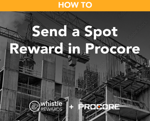 Send a spot reward in Procore
