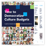 Time to democratize culture budgets cover