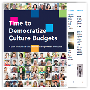 Time to democratize culture budgets white paper