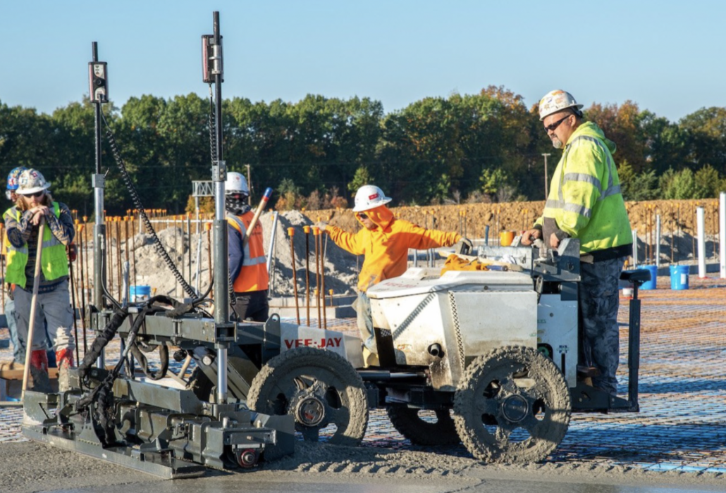 Vee-Jay cement crew