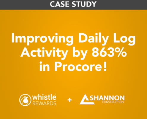 Improving Daily Log Activity by 863% in Procore with Whistle Rewards