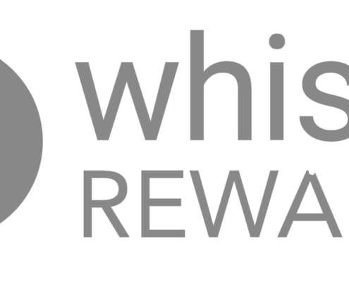 Whistle Rewards logo in gray