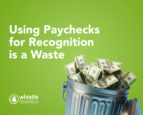 Using paychecks for recognition is a waste