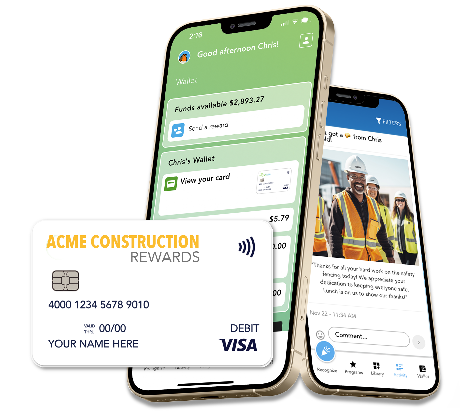 Whistle Rewards for Construction